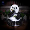 Lámpara Personalizada de Fibra de Vidrio de Panda Gigante Escultura Artificial de Animal para Exteriores Lámpara Decorativa para Jardín Paisajístico Boceto Patio Césped