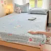 Manta de Cama de Leche de Invierno de Felpa Pieza Única Juego de Sábanas Infantiles con Más Terciopelo Manta de Cama Dormitorio Protector de Colchón Totalmente Envuelto de Felpa de Coral