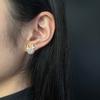 Cadena clavicular año de nacimiento rojo celebridad de internet Zodíaco collar de dragón giratorio anillo femenino aretes de botón traje de dragón giratorio