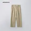 Ropa para Hombre Apo Pantalones de Pana Otoño Gama Alta Holgados Rectos Modernos Versátiles Casuales Pantalones Largos