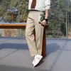 ¡Altamente Recomendado! Pantalones Casuales de Moda de Mezcla de Algodón y Lino de Alta Calidad para Verano, Estilo Old Money, Pantalones Rectos Holgados, Pantalones Largos Versátiles