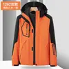 Chaqueta de invierno de comercio exterior tres en uno chaqueta desmontable otoño e invierno exterior engrosada cálida a prueba de viento impermeable traje de montañismo
