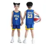 Traje de Uniforme de Baloncesto de los Lakers para Niños y Niñas Estudiantes de Jardín de Infancia y Primaria No. Personalización de Jersey de Equipo de Entrenamiento de Juego 24