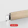 Arco Borda Reta Creme Grão de Madeira Sólida Acessórios Sem Costura Rodapé Linha de Piso Fivela de Liga de Alumínio Linha de Piso Rodapé de Madeira