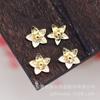 DIY jóias artesanais hairpin acessórios pequeno pedaço de flor flor folha pingente cocar nupcial acessórios para o cabelo pingente de cobre pedaço de flor A997