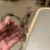 Exquisito Clip de Garra de Cristal de Lujo Ligero Clip de Tiburón Resistente para Mujeres, Colección Vintage Elegante de Accesorios para el Cabello de Cola de Caballo Alta para Mujeres