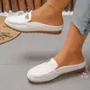 2026 Primavera/Verano Nuevo Estilo Mocasines de Comercio Exterior Zapatos Planos sin Cordones Talla Grande Europea y Americana Pantuflas de Punta Cerrada para Mujer