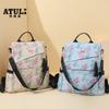 Mochila para Mujer 2025 Nueva Bolsa para Madre Estampada con Texto Bolsa de Viaje Mochila Casual para Mujer Gran Capacidad para Salir