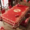 Toalha de Mesa Estilo Recorte de Papel Ano do Cavalo, Impermeável, à Prova de Óleo, Sem Lavagem, Melhora o Ambiente, Decoração Festiva de Ano Novo 2026 Vermelha