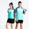 Ropa deportiva de bádminton de verano para niños y niñas, traje de manga corta de secado rápido con estampado, ropa de tenis de mesa y tenis