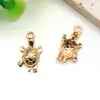 Acessórios de Joias DIY Pingente Série Oceano Ouro Kc Tartaruga Polvo Concha Estrela do Mar Estrela Pulseira Colar Pingente