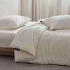 Funda de edredón de jacquard de algodón espiga Dayan sábana de cama transpirable respetuosa con la piel color liso nude serie de productos individuales para dormitorio