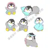 Paisaje micro de pingüino divertido decoración de bonsái suculenta DIY accesorios de paisaje de paisaje nevado animal lindo pingüino de plástico PVC