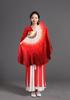 Abanico de Danza Wanjiang Seda Roja Aumentar Largo Cuadrado Danza Clásica Abanico de Seda Jiuer Accesorios de Actuación
