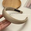 Diadema francesa retro elegante de satén de alta gama para mujer, diadema para el pelo con esponja, accesorio para el cabello sencillo y combinable.