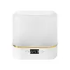Luz Nocturna con Control Remoto, Recargable, Batería de Larga Duración, Reloj, Lámpara de Mesita de Noche, Lámpara para Alimentar al Bebé, Lámpara para Dormir en el Dormitorio, Lámpara Pequeña de Mesa
