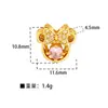 Colgante de cobre microincrustado cuentas de aceite de oro antiguo cuentas de transferencia diy con cuentas accesorios huecos fábrica de cuentas al por mayor