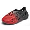 Zapatos de Playa con Gradiente para Viajes Marítimos Transfronterizos Inyección de Tinta Huecos Transpirables con Agujeros Sandalias Casuales de Punta Cerrada para Hombre de Verano