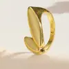Anillo de Metal Geométrico Asimétrico Exagerado de Gama Alta Ins Transfronterizo Europeo y Americano Set de Anillos Abiertos para Mujer