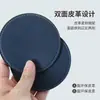 Porta-Copos Transfronteiriços para Vinho Tinto, Isolados Universais, Resistentes a Manchas e à Prova d'Água, Redondos de Couro Sintético Dupla Face para Mesas de Jantar em Casa