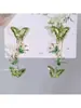 Pendientes de Flor Coloridos Súper Hada de Principios de Primavera, Elegantes y con Estilo, Diseño Fresco y de Nicho, Pendientes Únicos Elegantes y de Moda