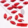 Marquise de Cristal de Doble Agujero con Pedrería Cosida a Mano, Piedras de Cristal de Espalda Plana Cosidas a Mano, Accesorios para Ropa y Vestidos de Novia, Componentes para Joyería DIY al por Mayor