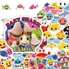 60 Piezas de Pegatinas de Dibujos Animados Graffiti de Babyshark Traje de Decoración Transfronterizo Maleta Funda de Teléfono Pegatinas para Coche Venta al por Mayor