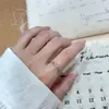 Anillo de Nariz de Cerdo con Estrella de Cinco Puntas Grabada de Plata Pura S999, Diseño de Nicho Versátil y Sencillo, Anillo Apilable Estilo Coreano