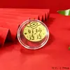 Pegatina para Teléfono de Oro Puro 999 con 2 mg de Oro, "Princesa, Por Favor Haz Dinero," Imán Creativo de Gato de la Suerte para Refrigerador Souvenir