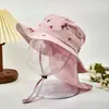 Sombrero de Sol para Exteriores con Cubrecuello para Hombres, Sombrero Transpirable para Niños, Sombrero de Sol Delgado de Moda Estilo Coreano para Mujeres