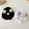 Gorro de bebé con diseño de nariz de oso, gorro tejido lindo de invierno para niños y niñas, gorro cálido para bebés y niños pequeños