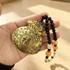 Bolsa de Dinero de Alta Gama con Cien Bendiciones y Riqueza, Pieza de Mano de Bolsa de la Suerte Giratoria, Juguete Vintage Desgastado para Alivio del Estrés, Artículo Decorativo