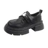 Zapatos planos Mary Jane de moda con hebilla metálica, colección primavera/verano 2026, nuevos mocasines de suela gruesa, estilo retro británico