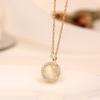 Collar acero titanio no se desvanece moda para mujer collar simple para mujer que combina con todo joyería de alto sentido accesorios Yiwu