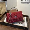 Bolso de mujer para comercio exterior transfronterizo, nuevo para otoño de 2026, bolso bandolera con patrón de diamantes, bolso de cadena moderno simple y de moda, bolso de hombro estilo Chanel