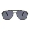 2294 Gafas de Sol de Metal con Doble Puente y Forma poligonal Exportación Transfronteriza Amazon UV400 Tendencia de Moda