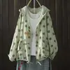 Cárdigan fino con capucha de manga larga y cierre de corbata de doble capa de gasa de algodón, talla grande, suelto, algodón puro, transfronterizo, fábrica de ropa para mujer