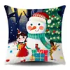 Almohada Decorativa Navideña de Amazon Funda para Cojín de Sofá Festivo Funda de Almohada Súper Suave Papá Noel Cojín para Sofá Decoración del Hogar