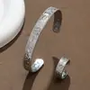 Europeu e Americano Transfronteiriço Mais Vendido Magnético Ímã Cobre Vermelho Antigo Conjunto de Anel de Pulseira Flor Rosa Estilo Retrô Joias Masculinas e Femininas