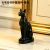 Decoración de mueble de TV para sala de estar, entrada de gato egipcio, estabilizador de ambiente de escritorio de nicho de alta gama, adorno para mueble de vino