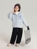 Chaqueta Suéter con Capucha de Terciopelo Pudding Haru para Niños Otoño 2025 Nueva Chaqueta Casual de Terciopelo Austriaco para Niñas