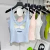 2806 # Design Sexy com Alças Cruzadas em U na Costas, Bojo Integrado, Adequado para Usar por Cima ou em Camadas, Disponível em Várias Cores, Lingerie Feminina