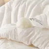 Colcha de Algodón Crudo y Fibra de Soja Clase A, Colcha de Primavera y Otoño, Colcha Individual/Doble para Dormitorio Estudiantil, Colcha de Regalo, Colcha Engrosada de Invierno, Suave