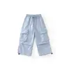Fábrica de origem calças compridas 2026 primavera/verão calças jogger calças casuais da moda bolso moda calças de trabalho infantis grande MDD