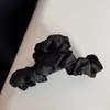 Pinza para el pelo plisada esponjosa de satén estilo coreano para mujer, pinza de garra grande de alta gama para cabello grueso, accesorio para el cabello