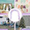 Arco de globos con borde cruzado, ideal para bodas, decoración de fiestas de cumpleaños, soporte para globos, bolsa de agua y base.