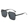 Óculos de Sol Quadrados Grandes com Armação Grande, Estilo Xiaohongshu, Personalizados, Casuais, Tendência, Street Style, Proteção UV, Lentes Degradê