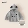 Bangxuan Huzhou Zhili Roupa Infantil Moletom Infantil Desenho Animado Fofo Top para Meninas Inverno Novo Estilo Lã Moletom para Meninos