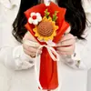 Mini Buquê de Flores de Tricô Transfronteiriço, Girassol de Lã Tricotado à Mão Produto Acabado, Presente de Flor Artificial, Amazon