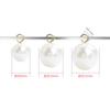 Pingente de pérola sintética ABS feito à mão, pulseira, colar, acessórios para cabelo, acessórios, destaque redondo, pérola moída na água, pingente único